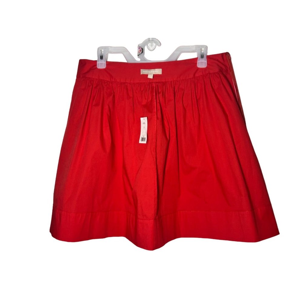 NWT Banana Republic A-Line imperial red short flowy skirt side pockets size 12 - Picture 10 of 16